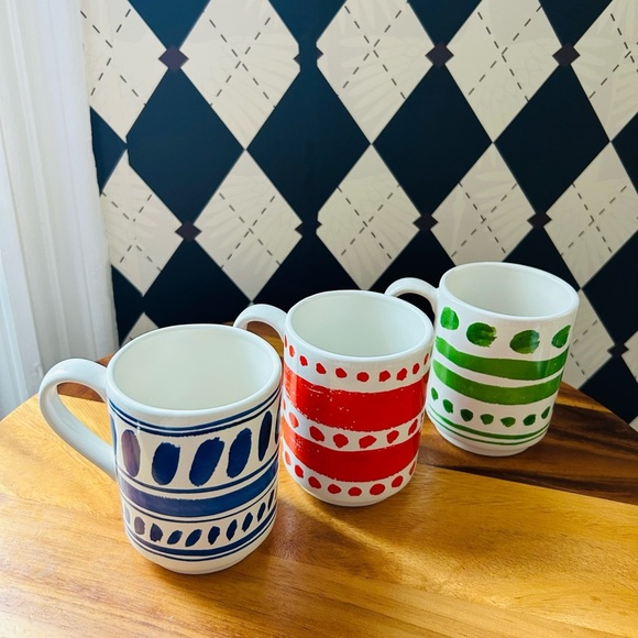 Kate Spade Stacking Mugs | Set of 3 | Chic Designer Kitchenware - Picture 2 of 5